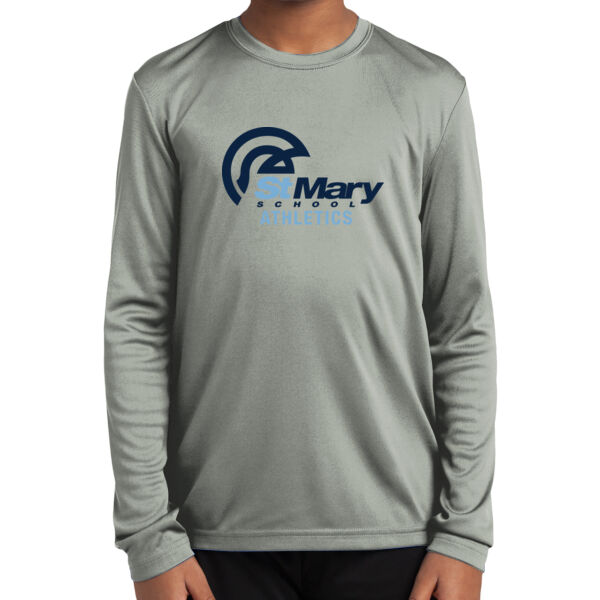 St. Mary's School Athletics Youth Long Sleeve PosiCharge Competitor Tee Thumbnail